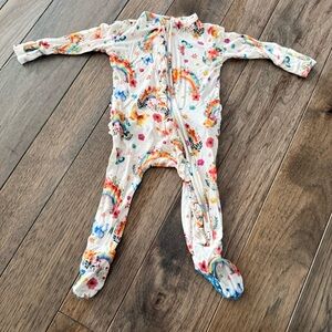Posh Peanut Lucky Rainbow Ruffled Zippered One Piece